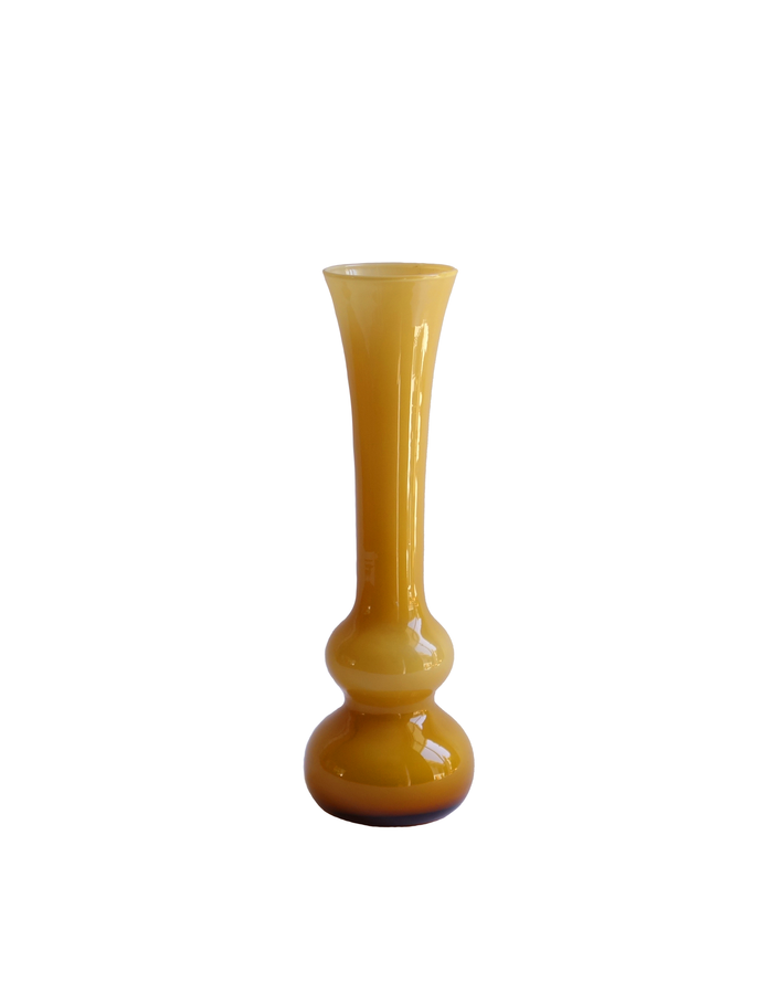 Empoli Amber Cased Bud Vase No. 2