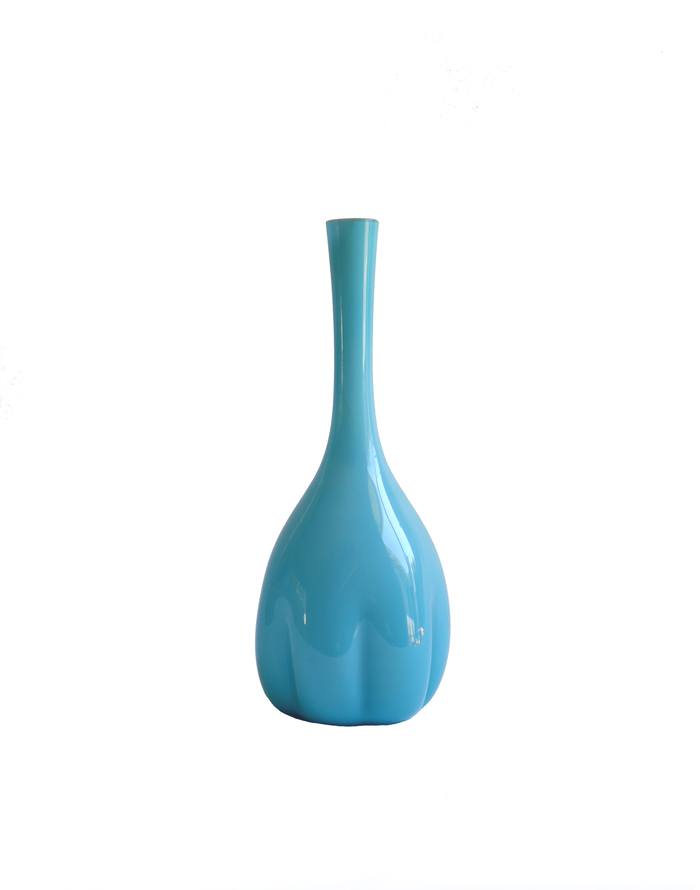 Elme Glasbruk Blue Bud Vase