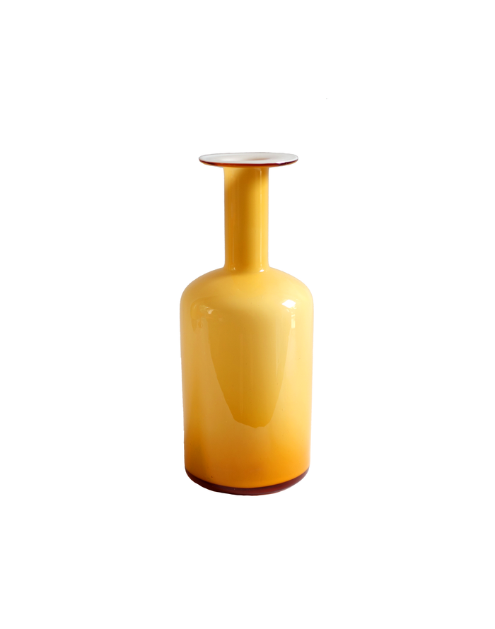 Holmegaard Gulvase Bottle in Amber