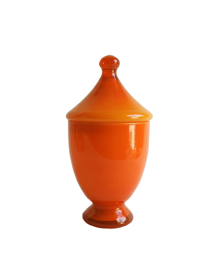 Empoli Orange Apothecary Lidded Jar