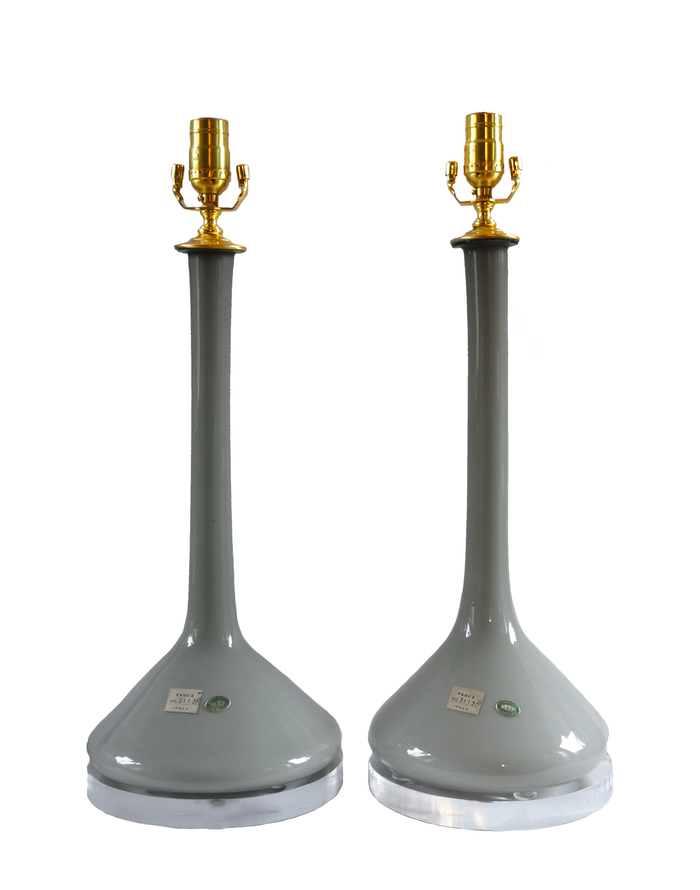 Empoli Grey Table Lamps - Pair