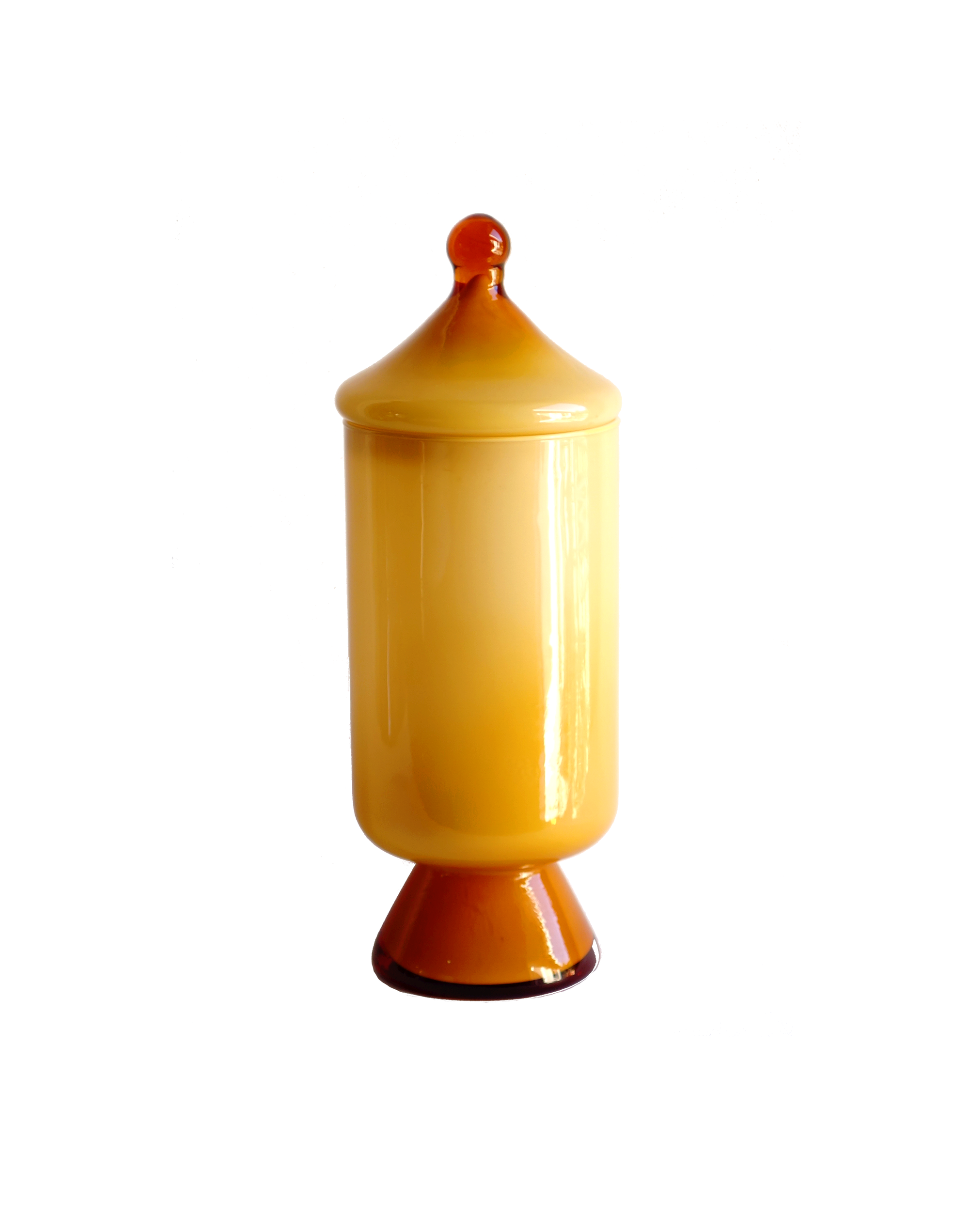 Empoli Amber Apothecary Lidded Jar