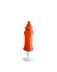 Empoli Orange Two-Tone Lidded Apothecary Jar
