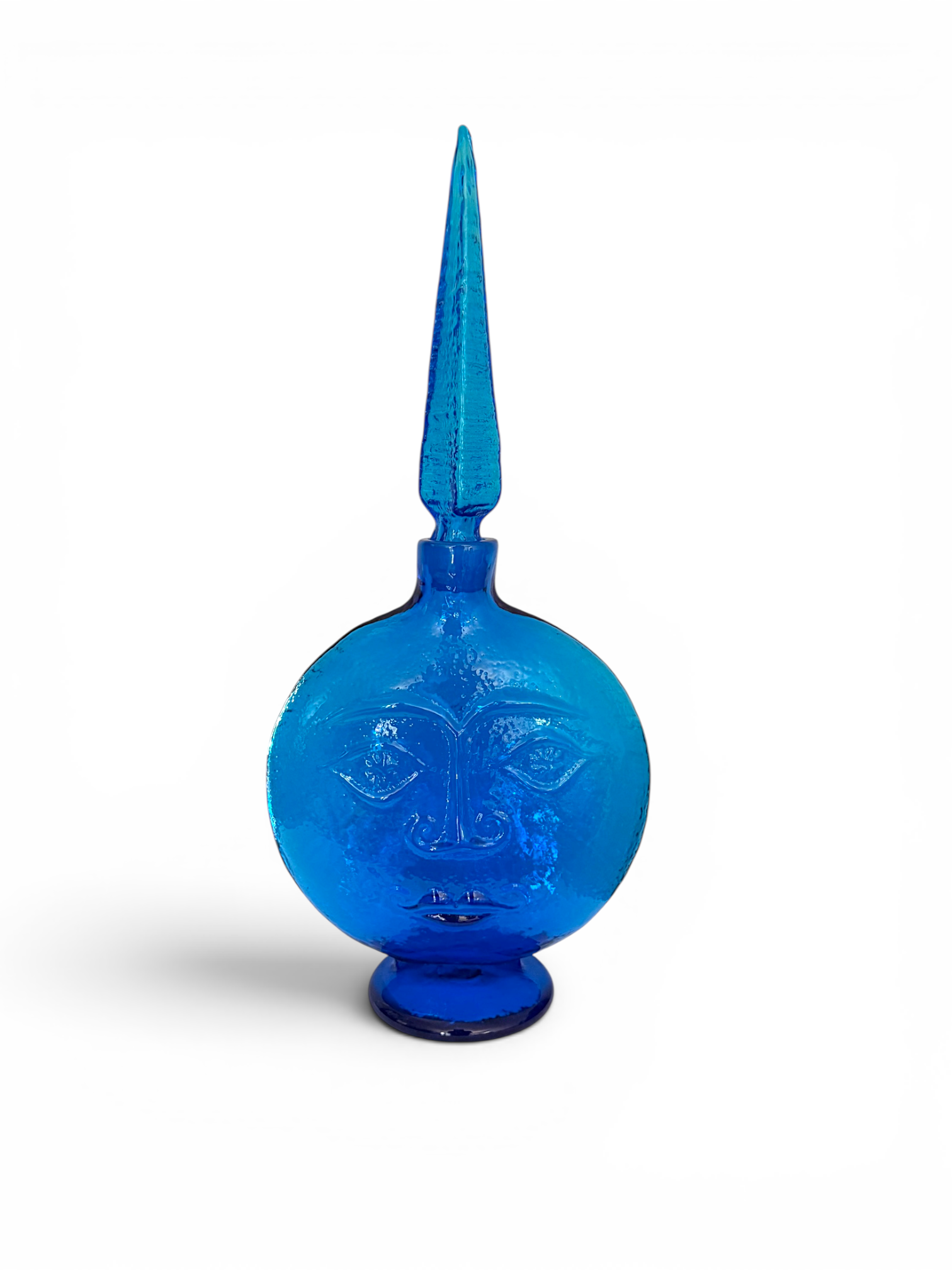Blenko 6218S Omnibus Sun Face Decanter