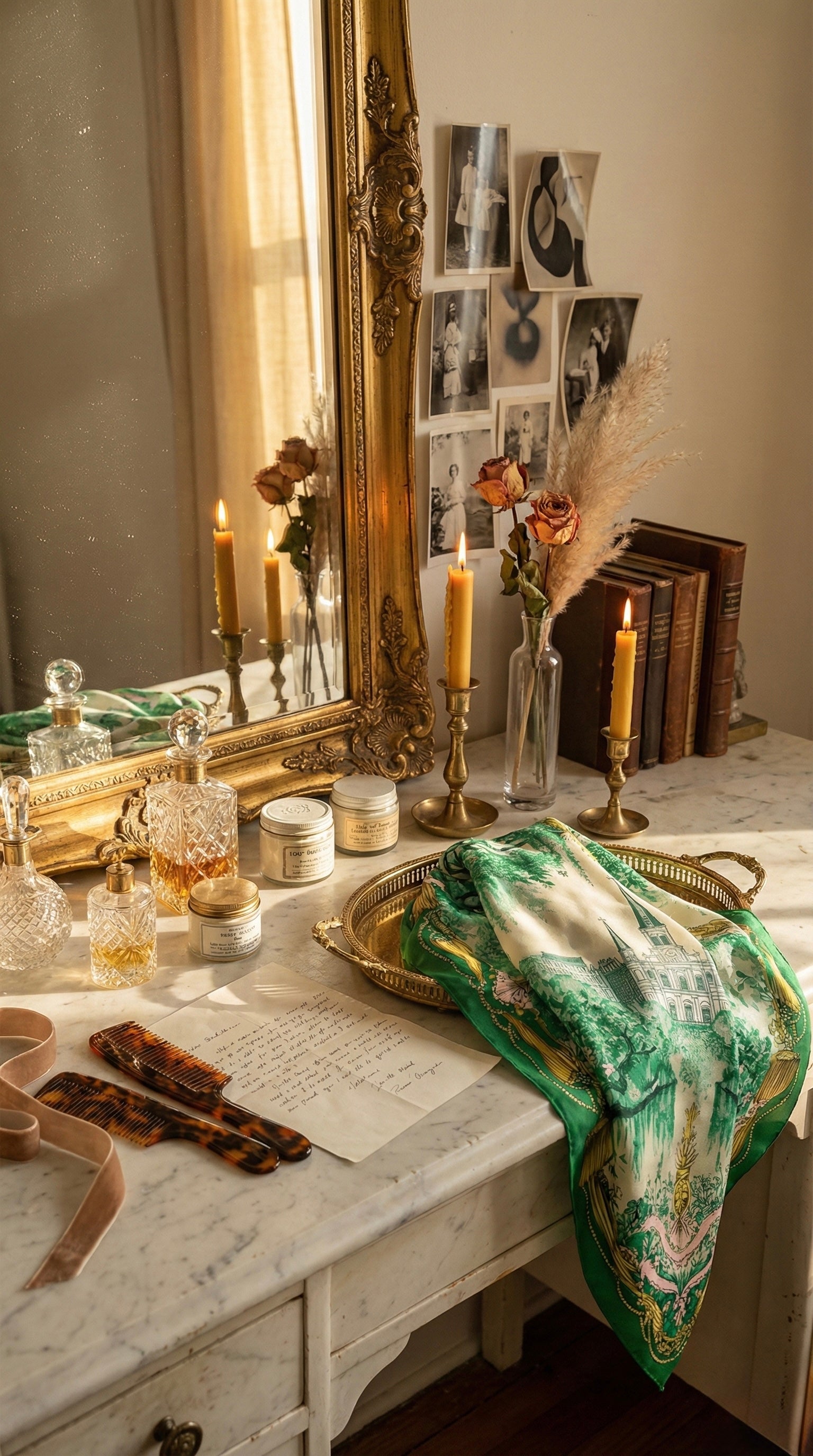 Jardin du Vieux Carré scarf