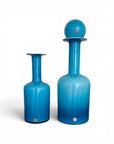 Holmegaard Gulvase Bottle with Ball Stopper in Blue