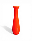 Orange Fluted Vase