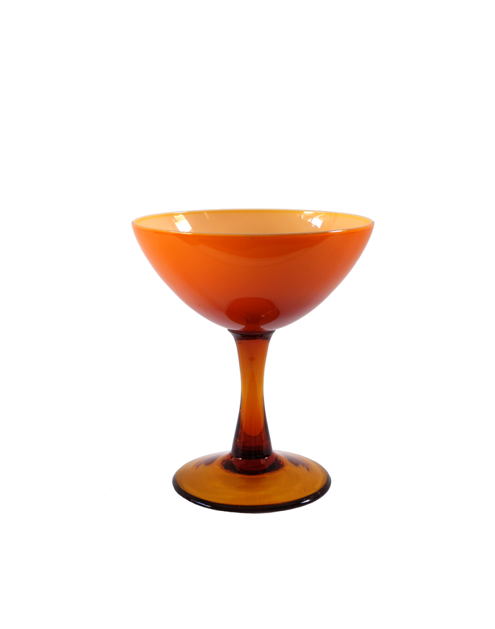Orange Pedestal Candy Dish