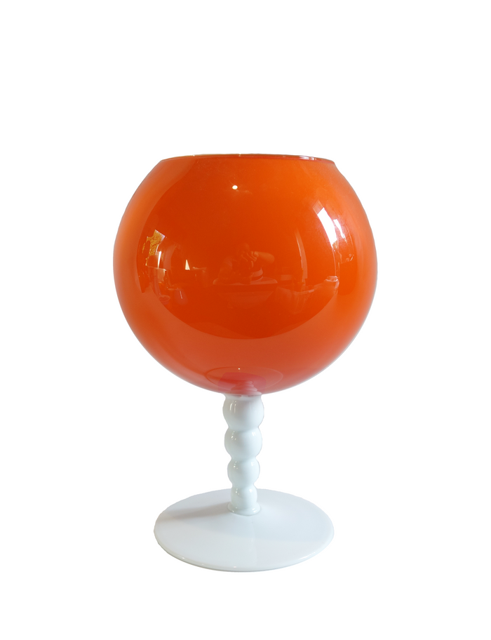 Empoli Orange Two-Tone Goblet