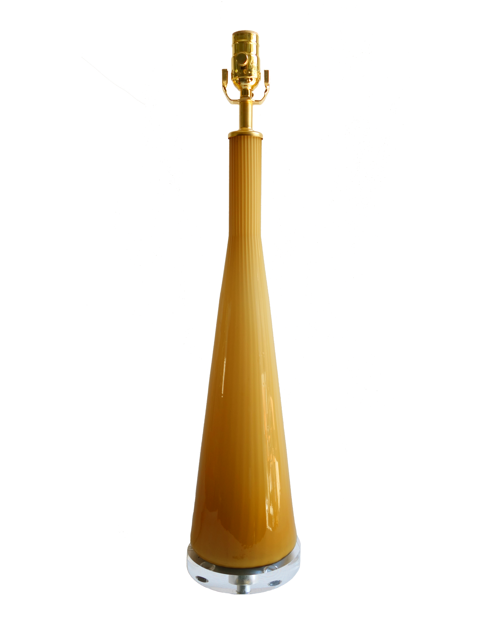 Empoli cased amber lamp