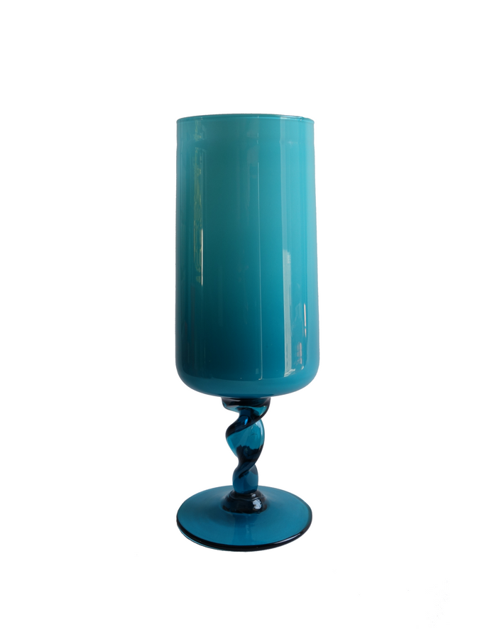 Teal Empoli Cylindrical Vase