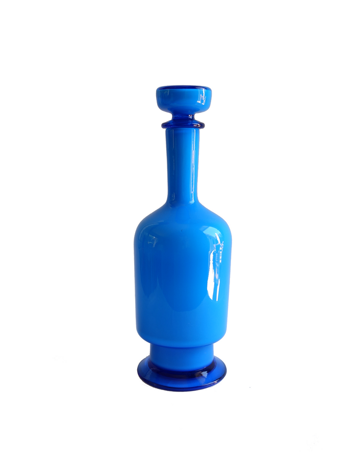 Italian Cased Decanter in Blue