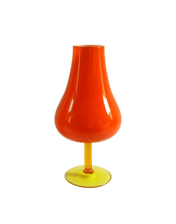 Empoli Orange Goblet Vase No. 1