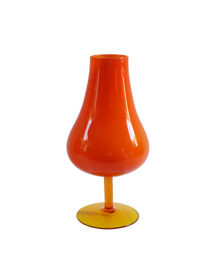 Empoli Orange Goblet Vase No. 2