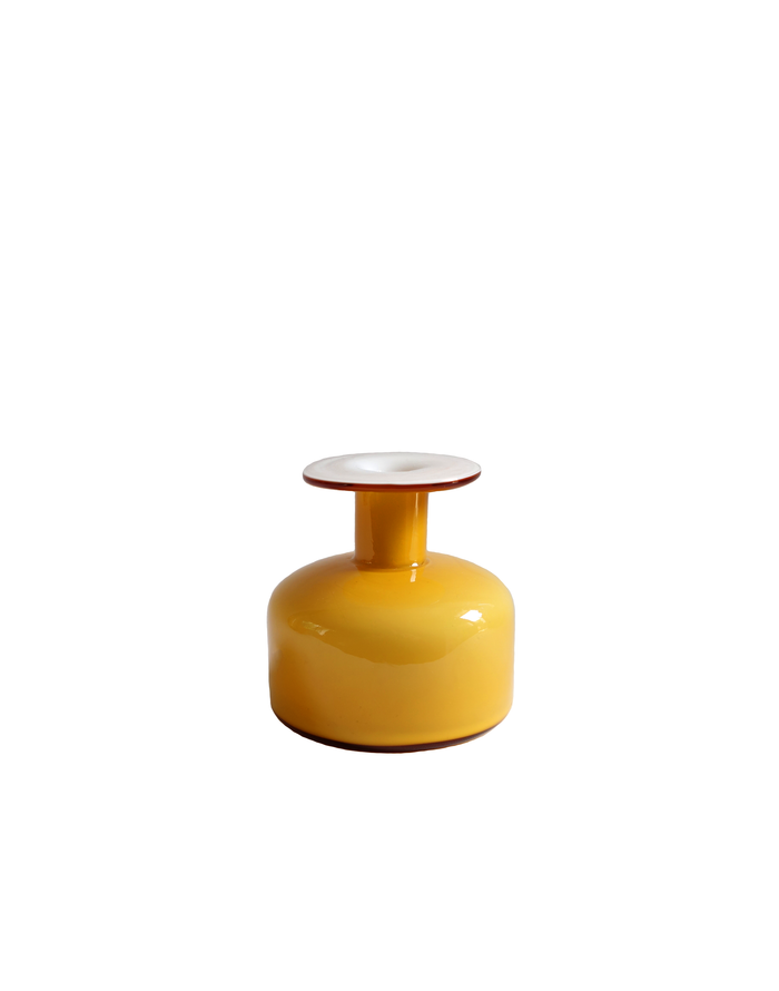 Holmegaard Gulvase Short Bottle in Amber No. 2