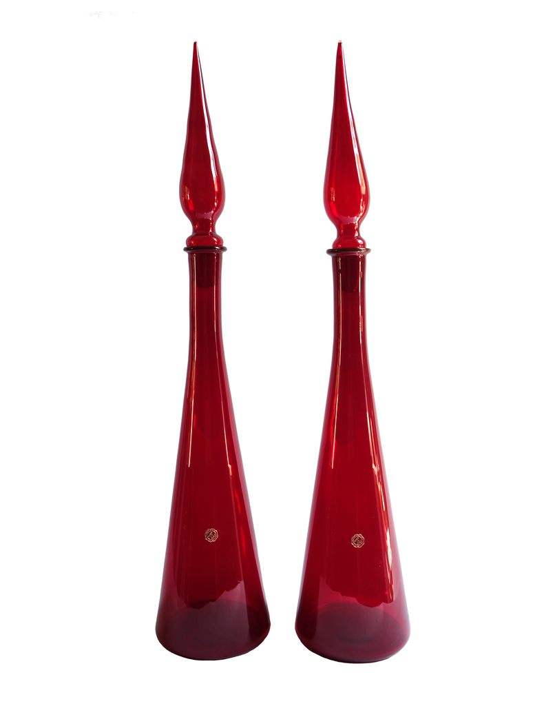 Italian Decanter in Red No. 2