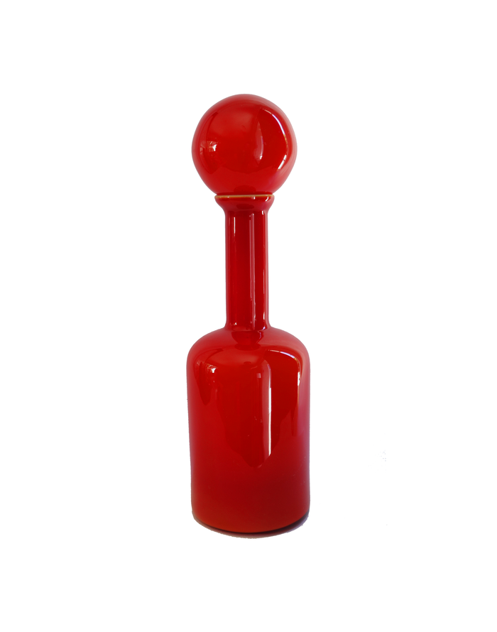 Empoli Red Decanter with Ball Stopper