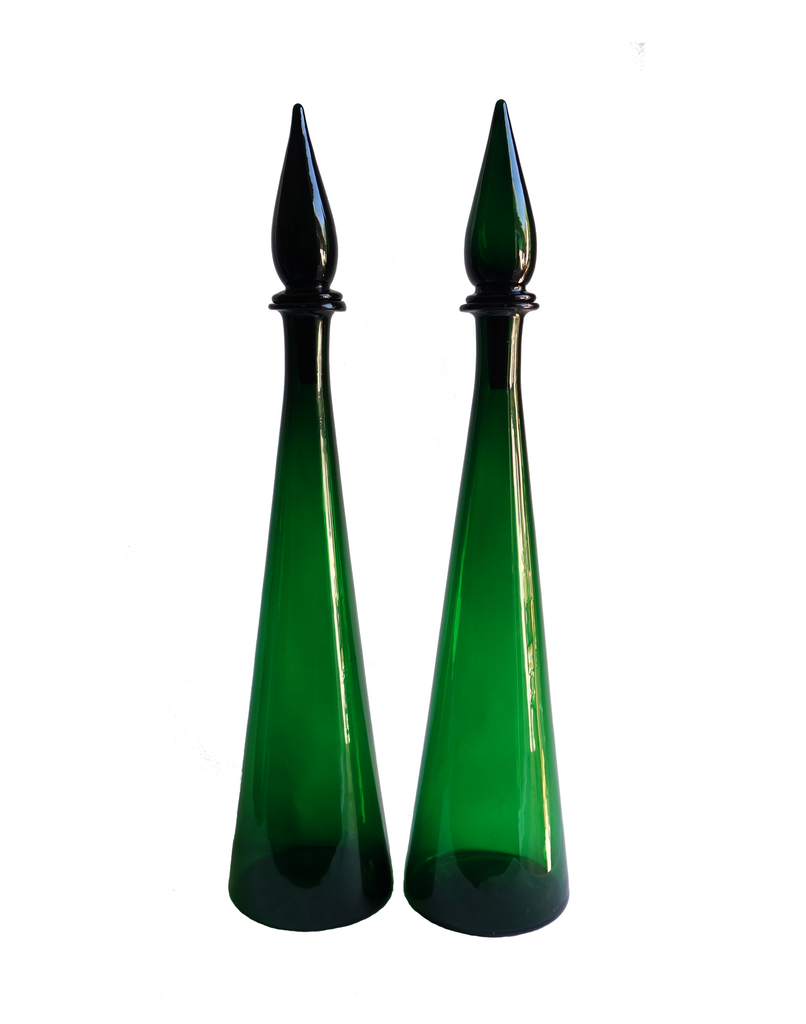 Italian Decanter in Green No. 1