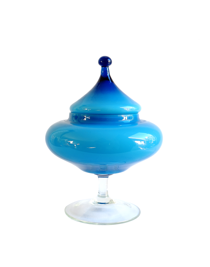 Empoli Blue Apothecary Lidded Jar