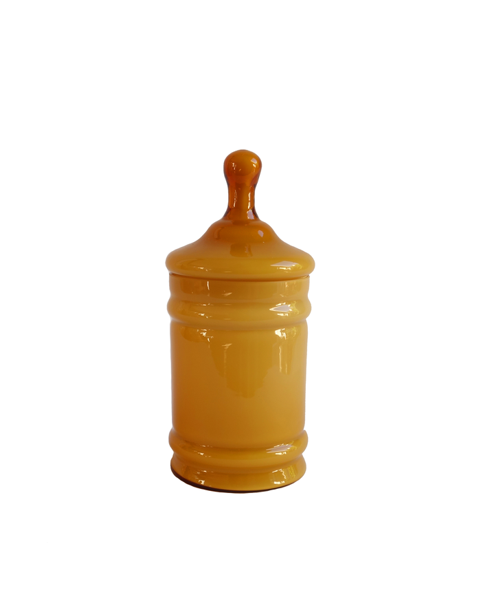 Empoli Amber Apothecary Lidded Jar
