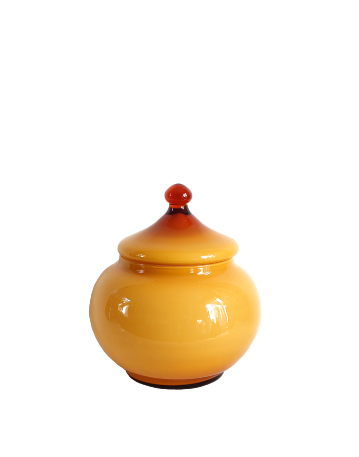 Empoli Amber Apothecary Lidded Jar