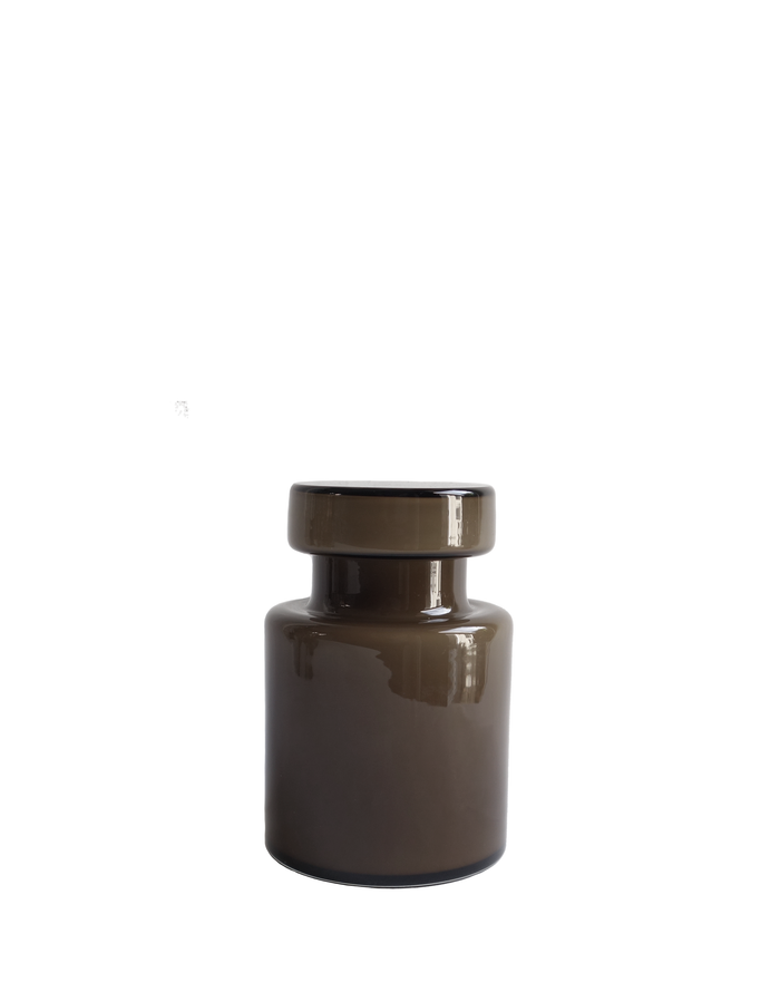 Murano Vistosi Grey Lidded Jar