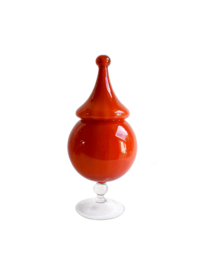 Empoli Red Apothecary Lidded Jar
