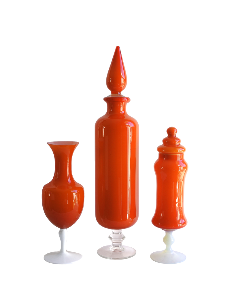 Empoli Orange Apothecary Decanter No. 2
